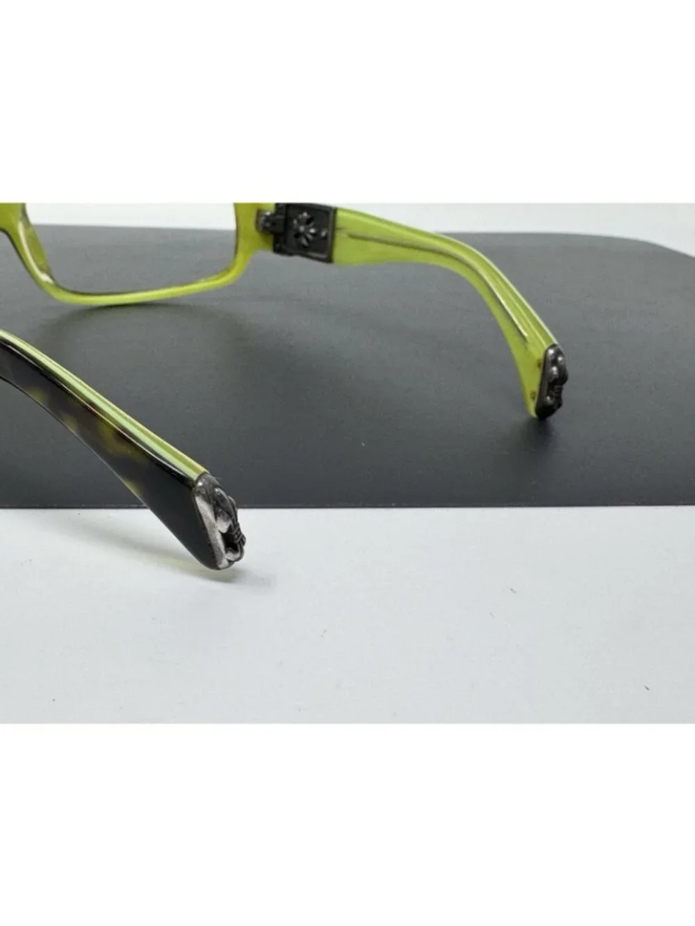 Vintage Chrome Hearts FIX Tortoise Green Sunglasses Japan FRAMES ONLY